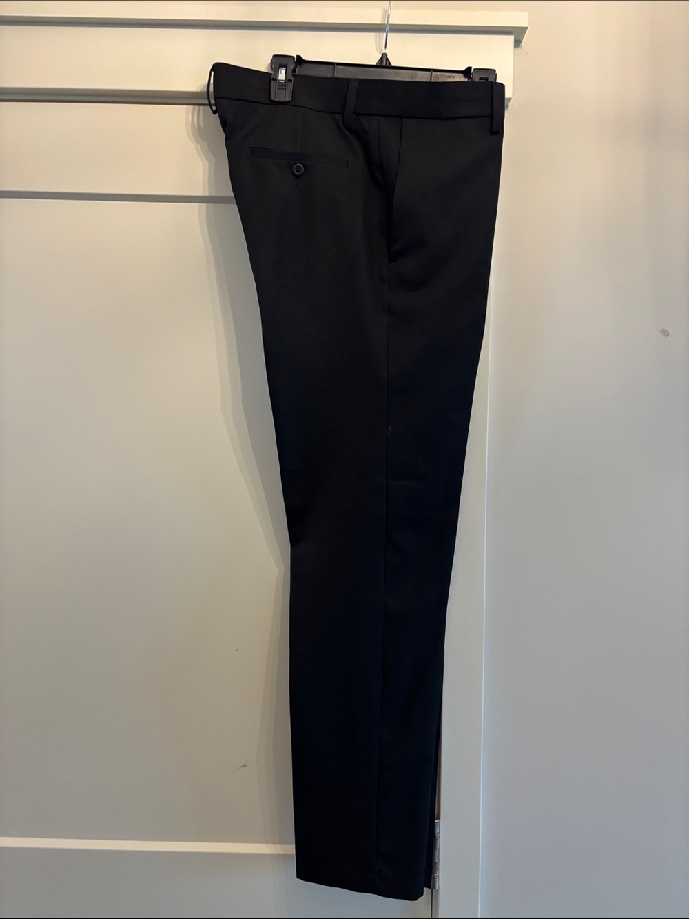 Haggar Black Men's Dress Pants - Slim Tailored